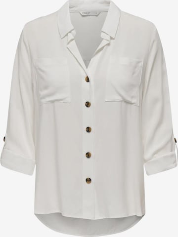 ONLY - Blusa 'ONLY ONLYASMIN SHIRT L/S WVN NOOS CAMICIA' en blanco: frente