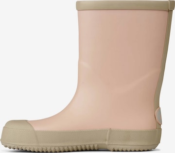 Wheat Rubber Boots 'Muddy' in Pink: front