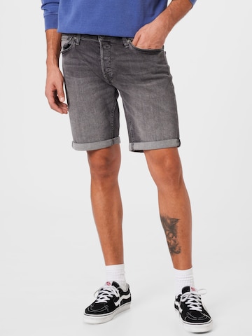 JACK & JONES Slimfit Jeansy 'Rick' w kolorze szary: przód