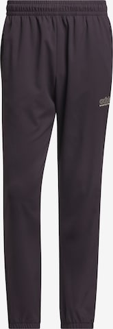 ADIDAS PERFORMANCE Regular Workout Pants in Black: front