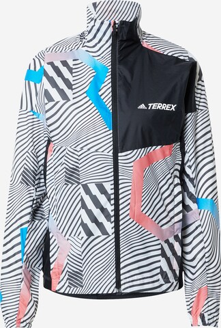 ADIDAS TERREX Outdoor Jacket in White: front