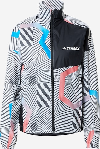 adidas Terrex Zunanja jakna | bela barva: sprednja stran