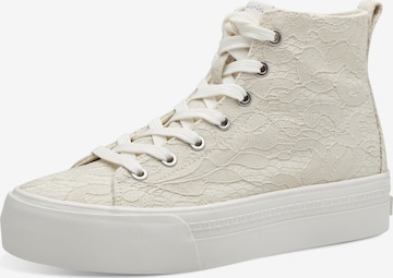 TAMARIS Sneakers hoog in Beige: voorkant