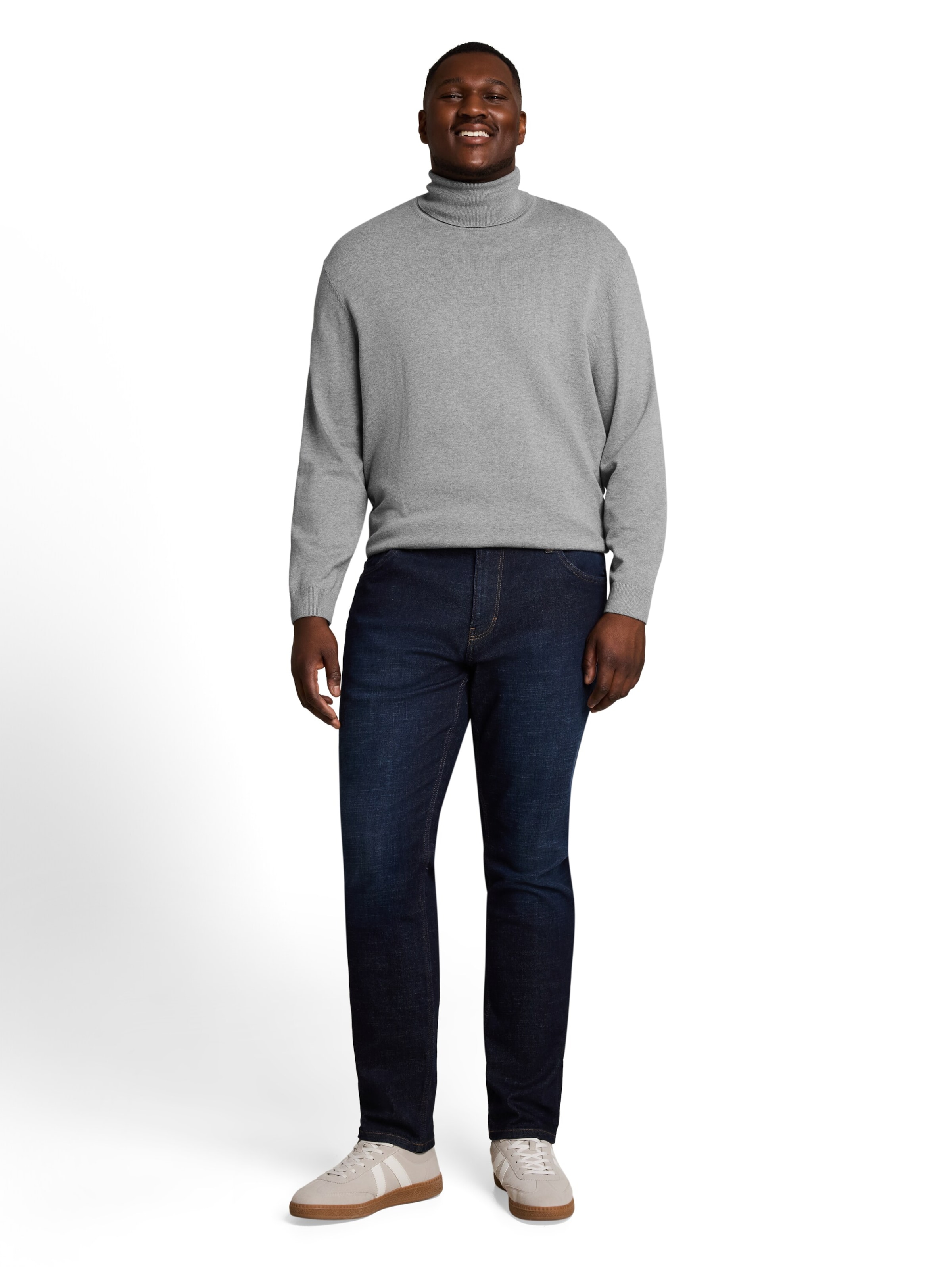 TOM TAILOR Men + Sweater in Grey