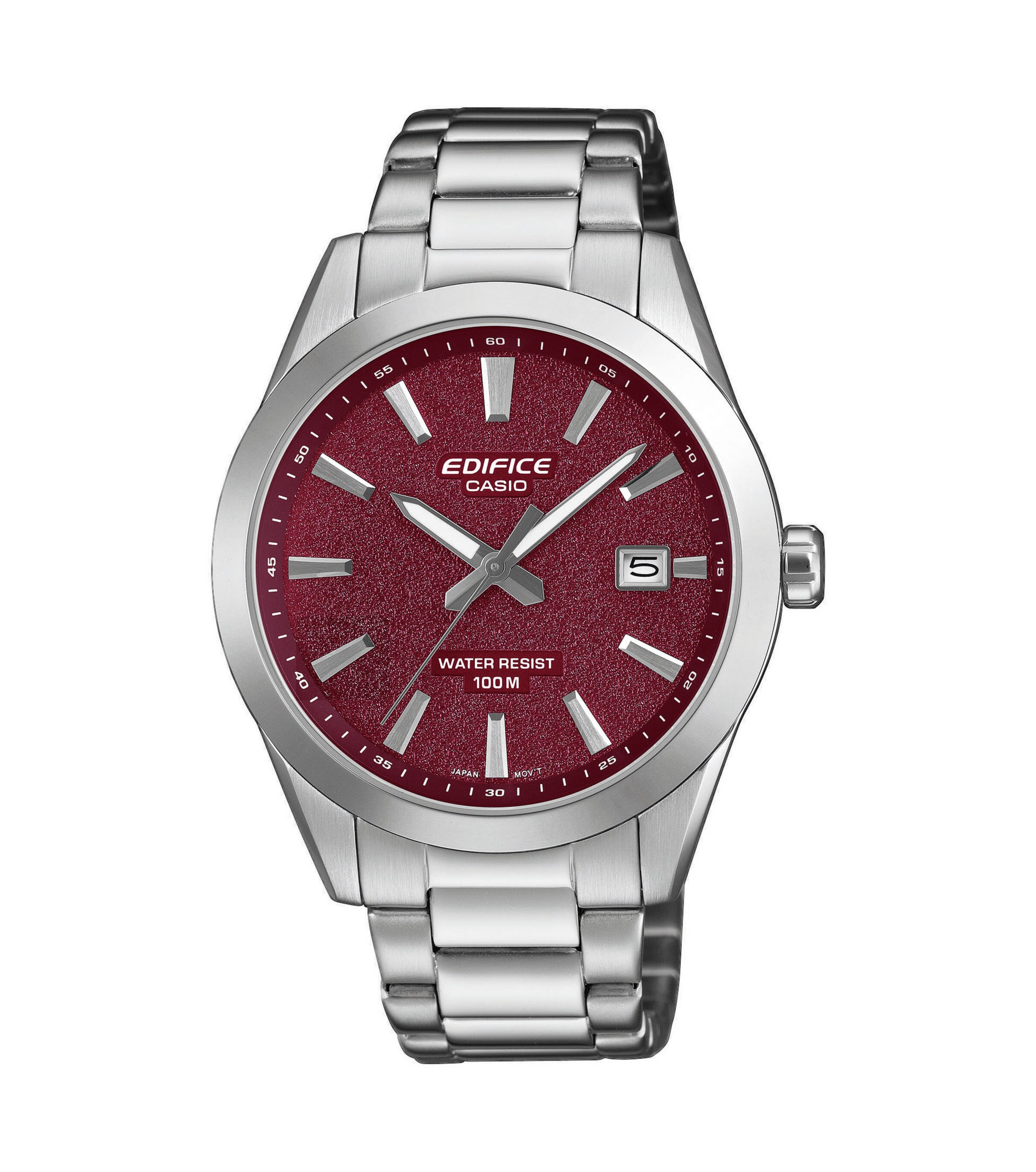 CASIO Analoguhr in Silber: Vorderseite