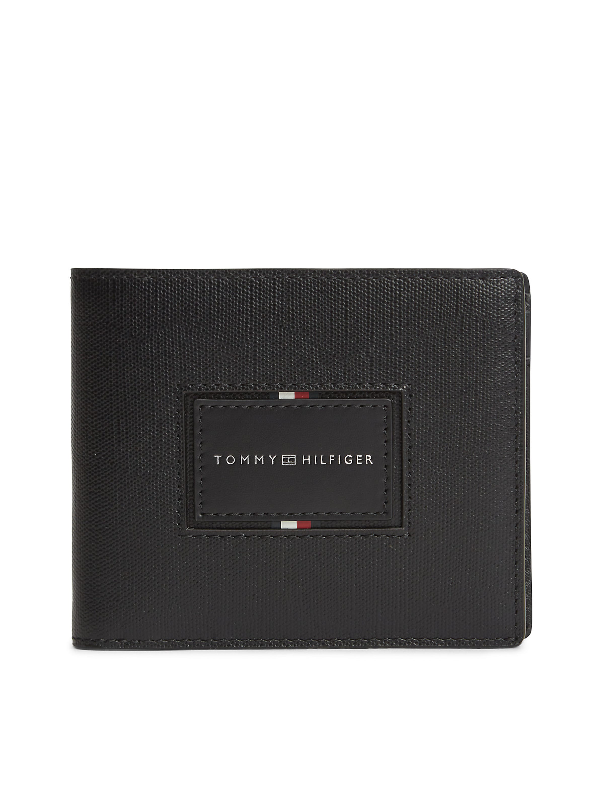 TOMMY HILFIGER Portemonnee in Zwart: voorkant