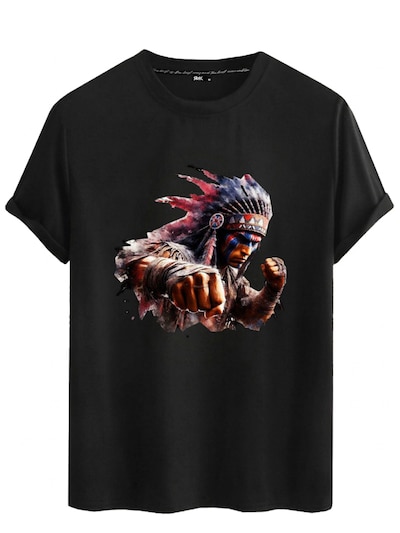 RMK Shirt '“Sommer Häuptling Indigene ”' in Black, Item view