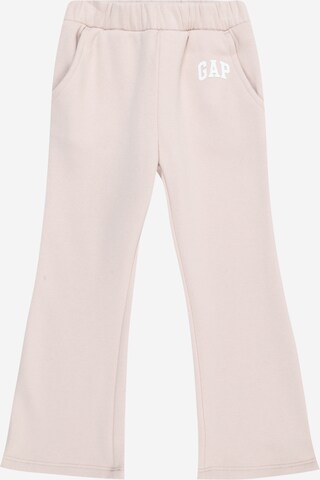 évasé Pantalon GAP en rose : devant