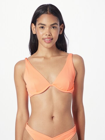 HOLLISTER Triangel Bikinitop in Oranje: voorkant