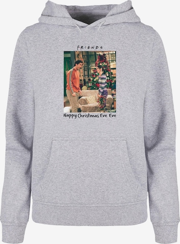 ABSOLUTE CULT Sweatshirt 'Friends - Happy Christmas Eve' in Grijs: voorkant