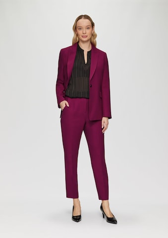Slimfit Pantaloni con piega frontale di s.Oliver BLACK LABEL in rosa