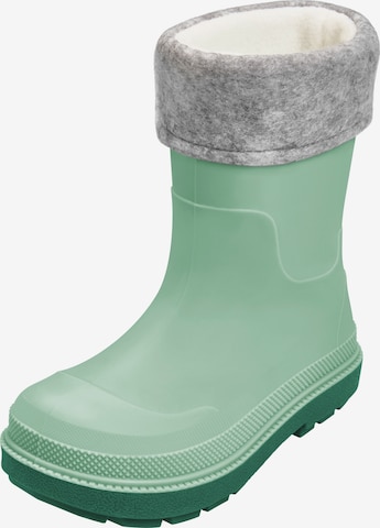 PLAYSHOES Rubber boot in Green: front