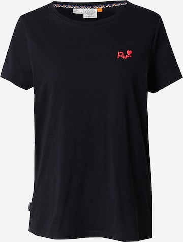 Ragwear Shirt 'ADORI LOVE' in Black: front