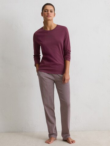 Marc O'Polo - Camiseta para dormir ' Mix N Match Cotton ' en rojo: frente