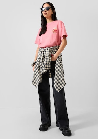 T-shirt QS en rose : devant