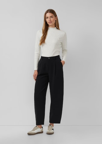 Loosefit Pantalon à pince s.Oliver en noir
