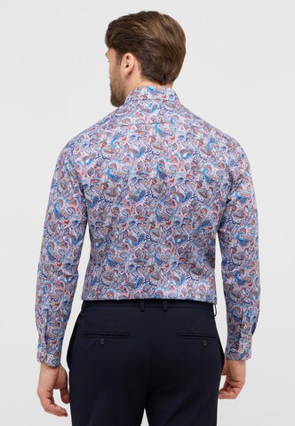 ETERNA Comfort fit Button Up Shirt in Blue