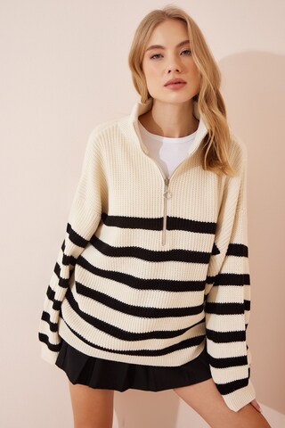 Happiness İstanbul Pullover i beige: forside