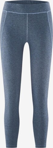 HempAge Skinny Leggings in Blue: front