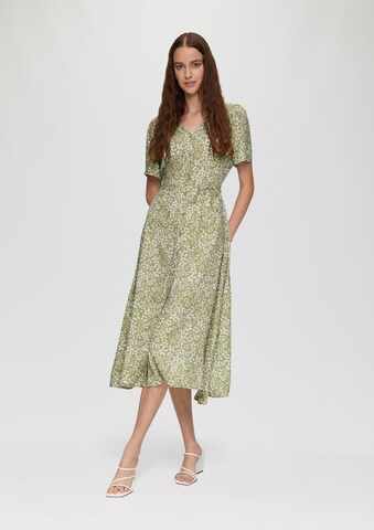 Robe-chemise QS en vert