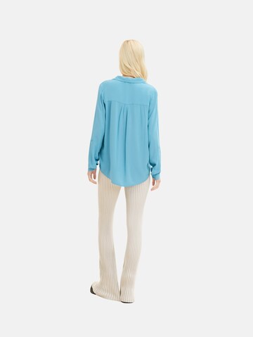 TOM TAILOR DENIM Blouse in Blue