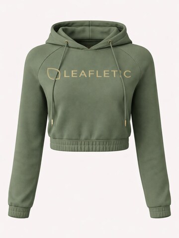 LEAFLETIC Sweatshirt 'Leafletic Women's Cropped Hoodie' in Green: front