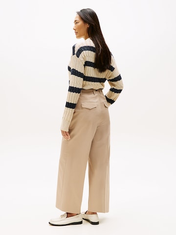 TOMMY HILFIGER Wide Leg Hose (OCS) in Beige