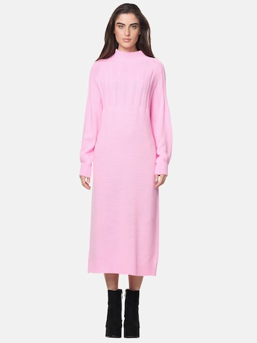 Elara Strickkleid in Pink: Vorderseite