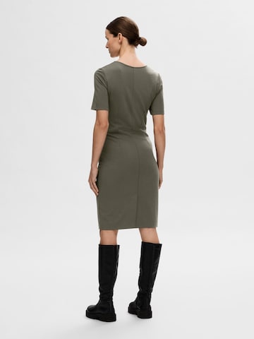 SELECTED FEMME Jurk in Groen