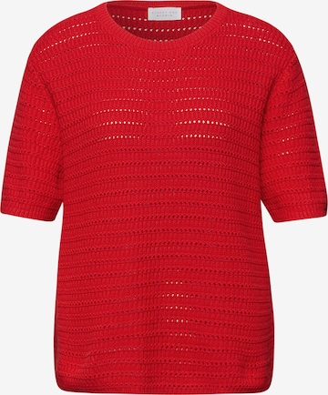 Street One Studio Sweater in Red: front