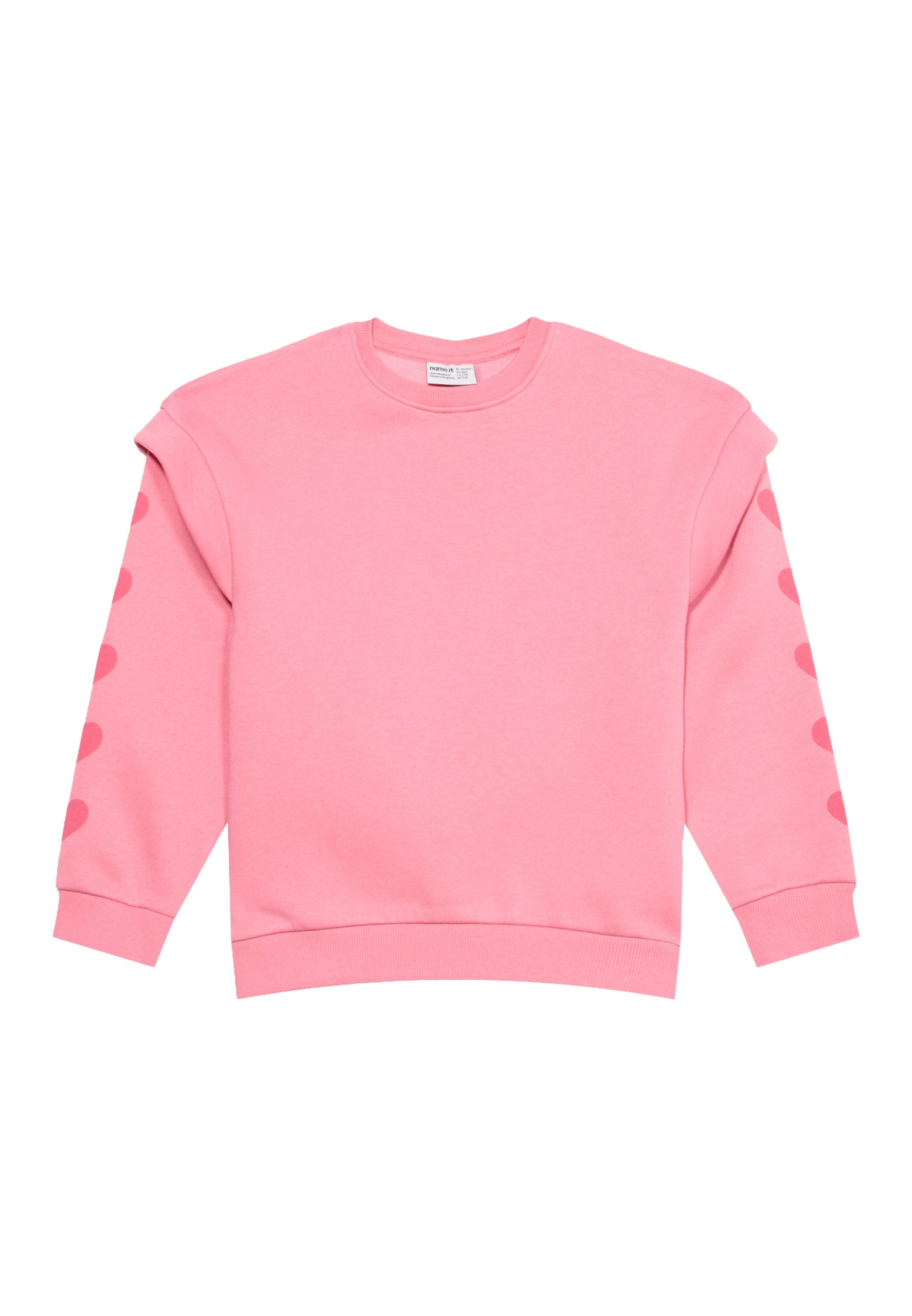 NAME IT Sweatshirt 'NKFLIMONNA' in Roze: voorkant