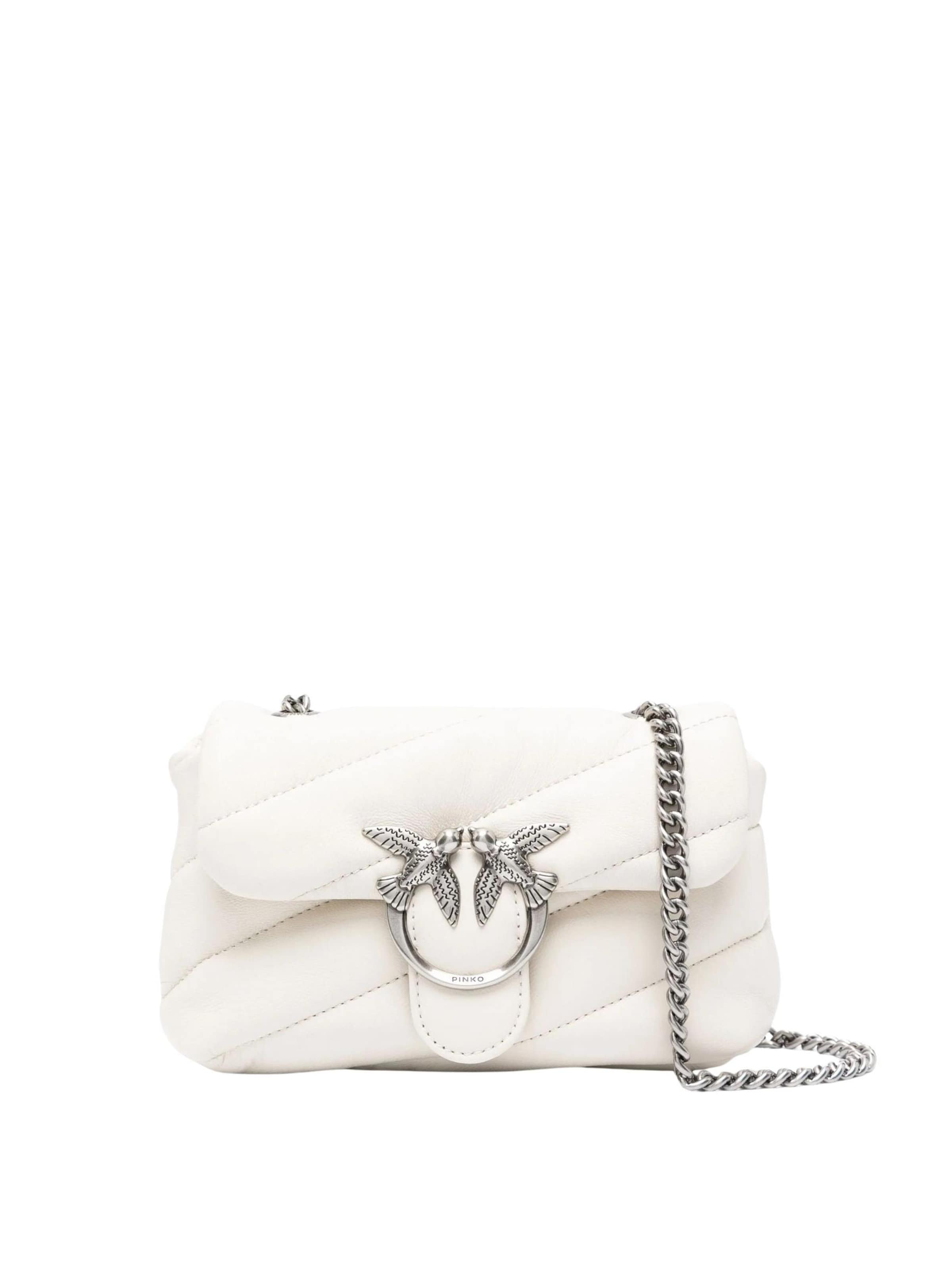 Sac bandoulière PINKO en blanc : devant