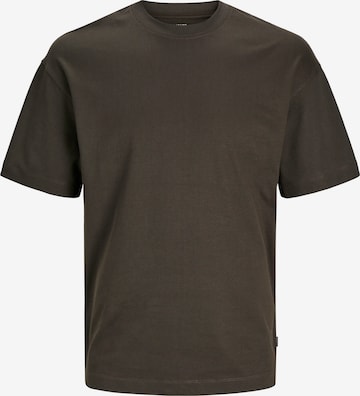 T-Shirt 'Urban Edge' JACK & JONES en marron : devant