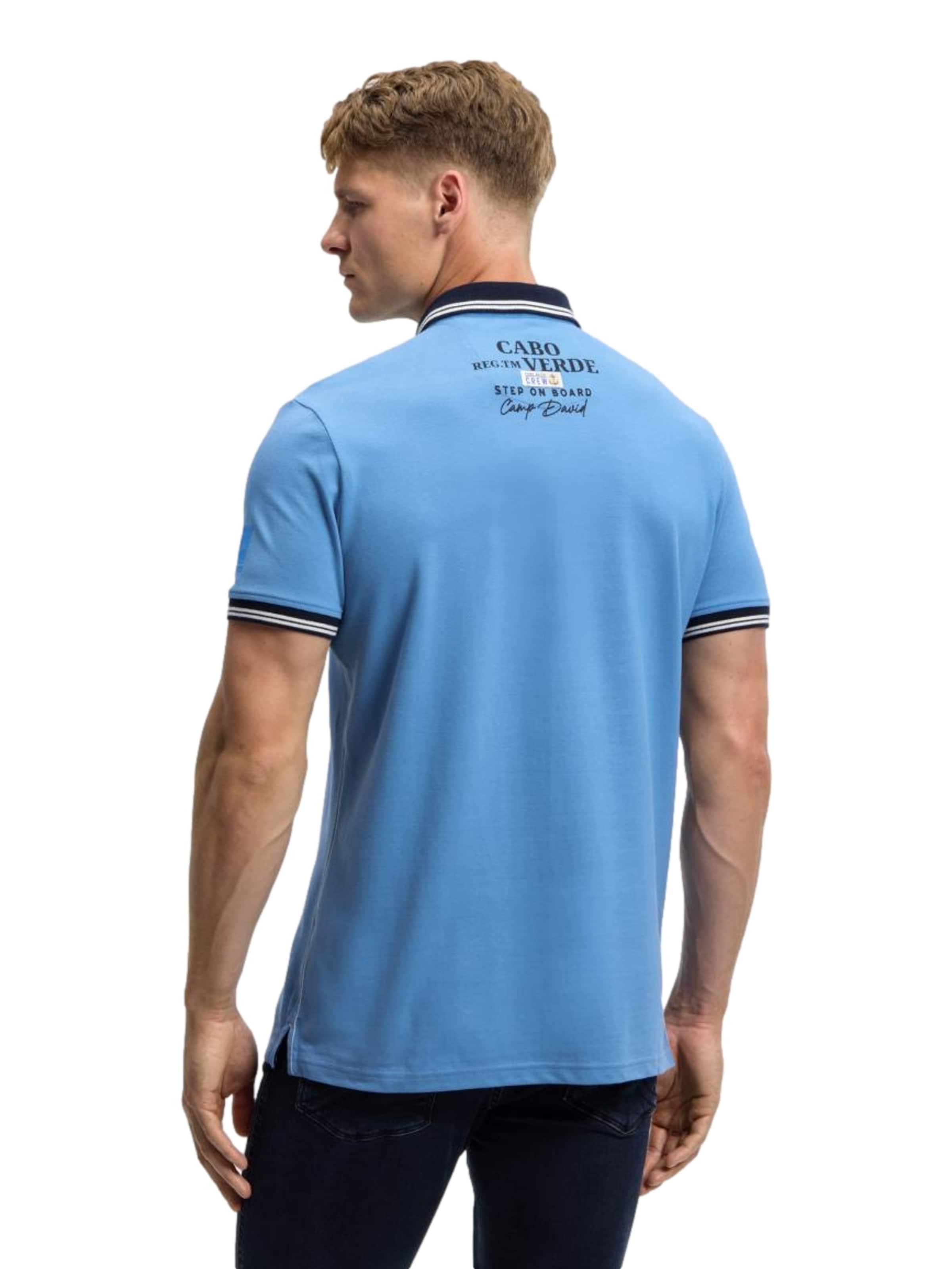 CAMP DAVID Poloshirt in Blau