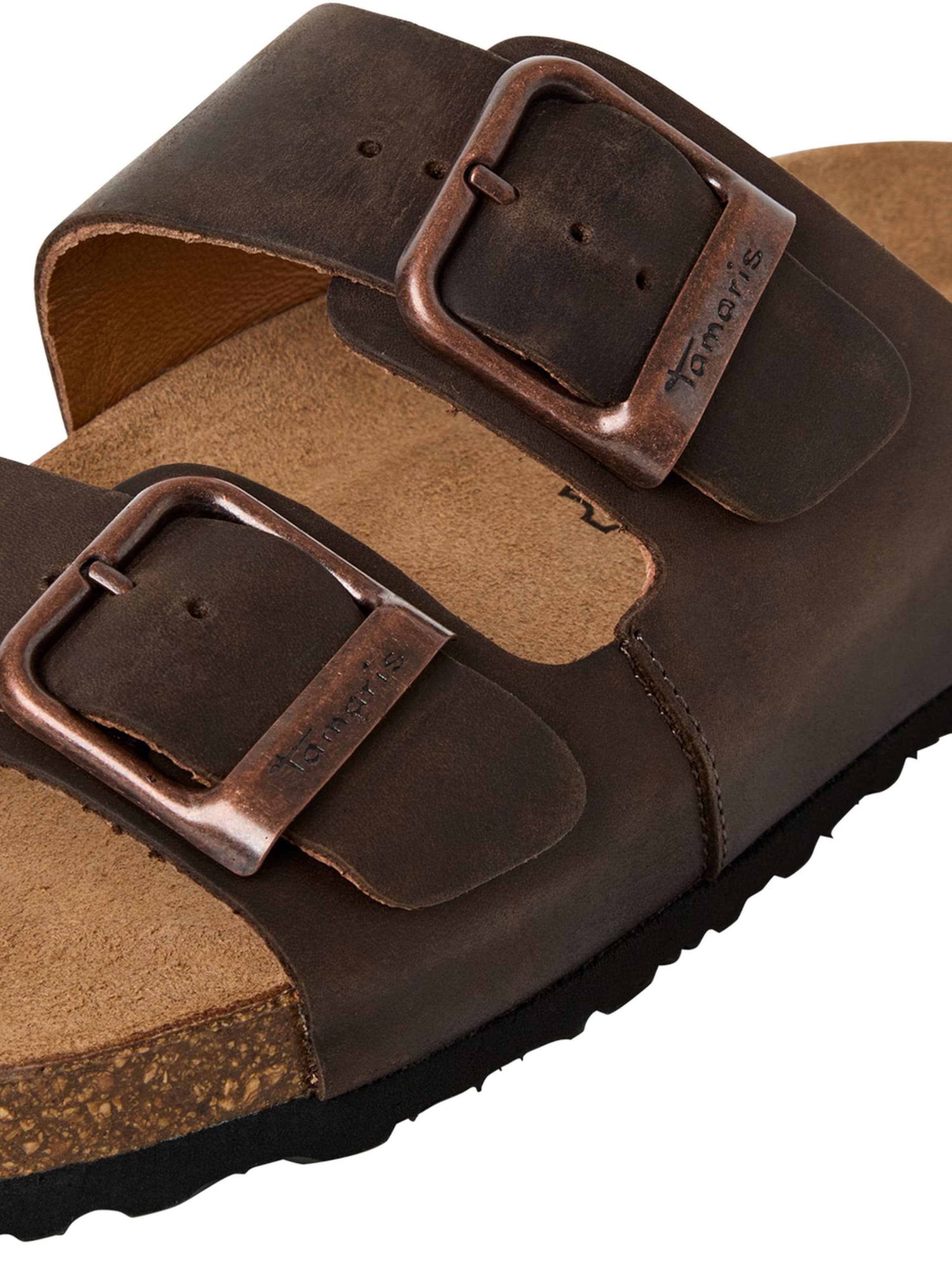 Mule Tamaris en marron