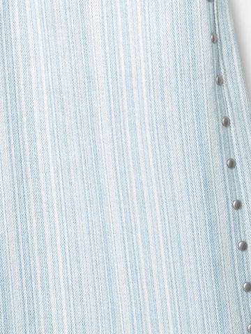 Wide Leg Jean Pull&Bear en bleu