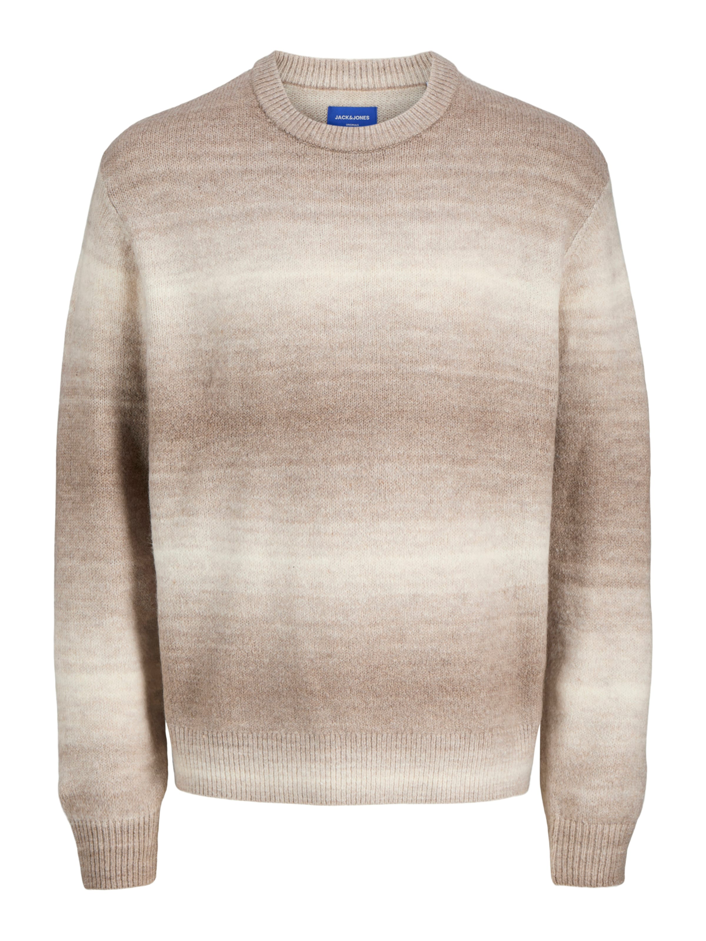 JACK & JONES Sweater 'JORMEADOWS' in Brown: front