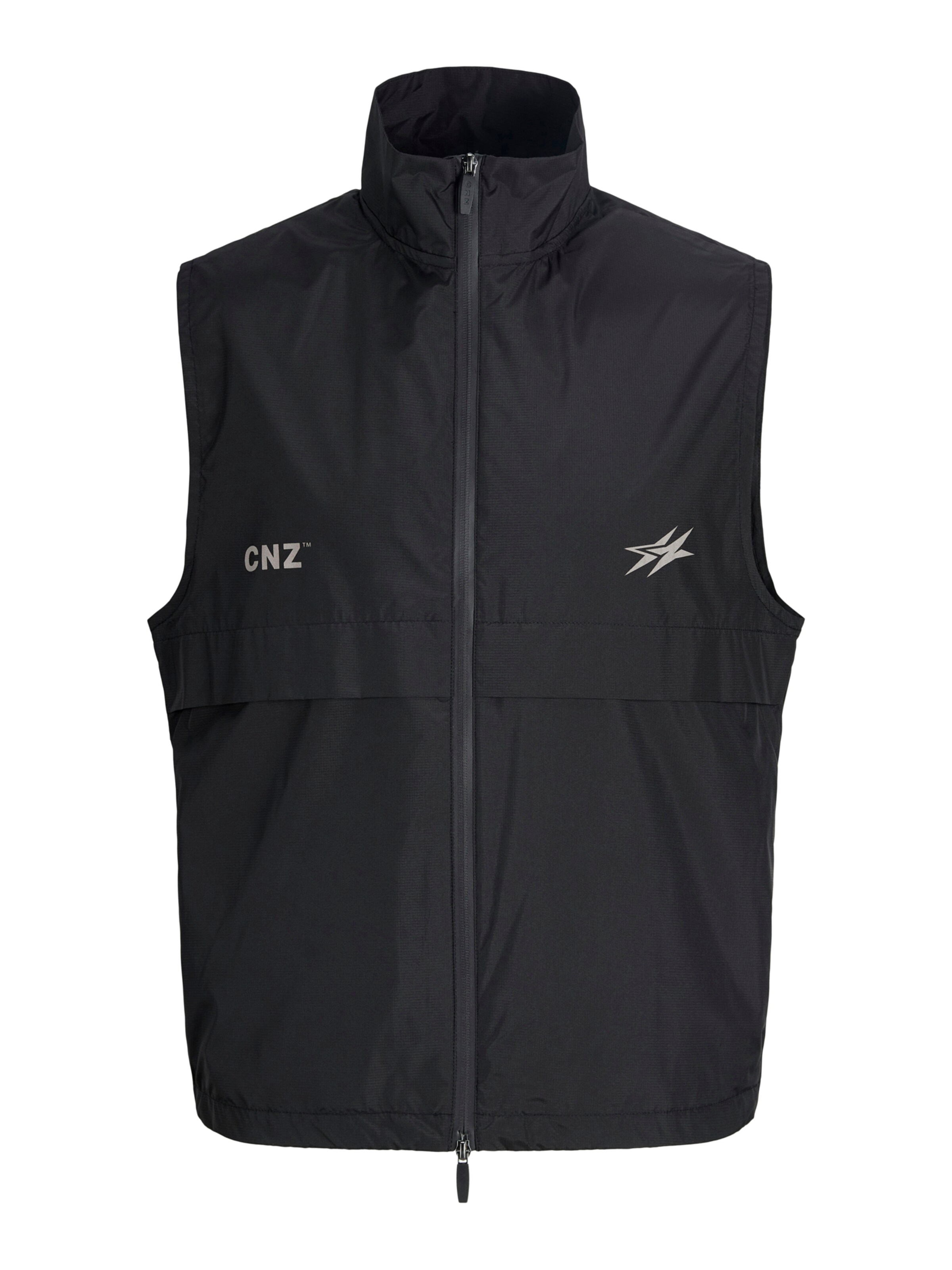 JACK & JONES Weste 'JCOCnz Paris' in Schwarz: Vorderseite