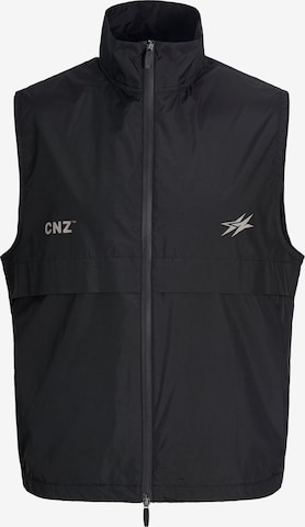 Gilet 'JCOCnz Paris' JACK & JONES en noir : devant