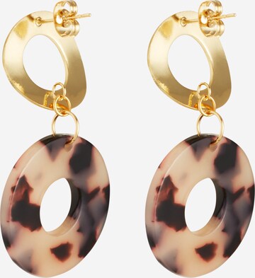 Fräulein Wunder Earrings 'Adua' in Beige