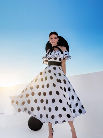 MATSOUR’I Cocktailkleid 'Scarlett Midi' in Weiß