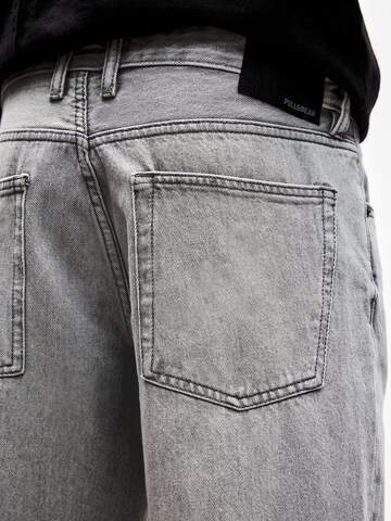 Pull&Bear Regularen Kavbojke | siva barva