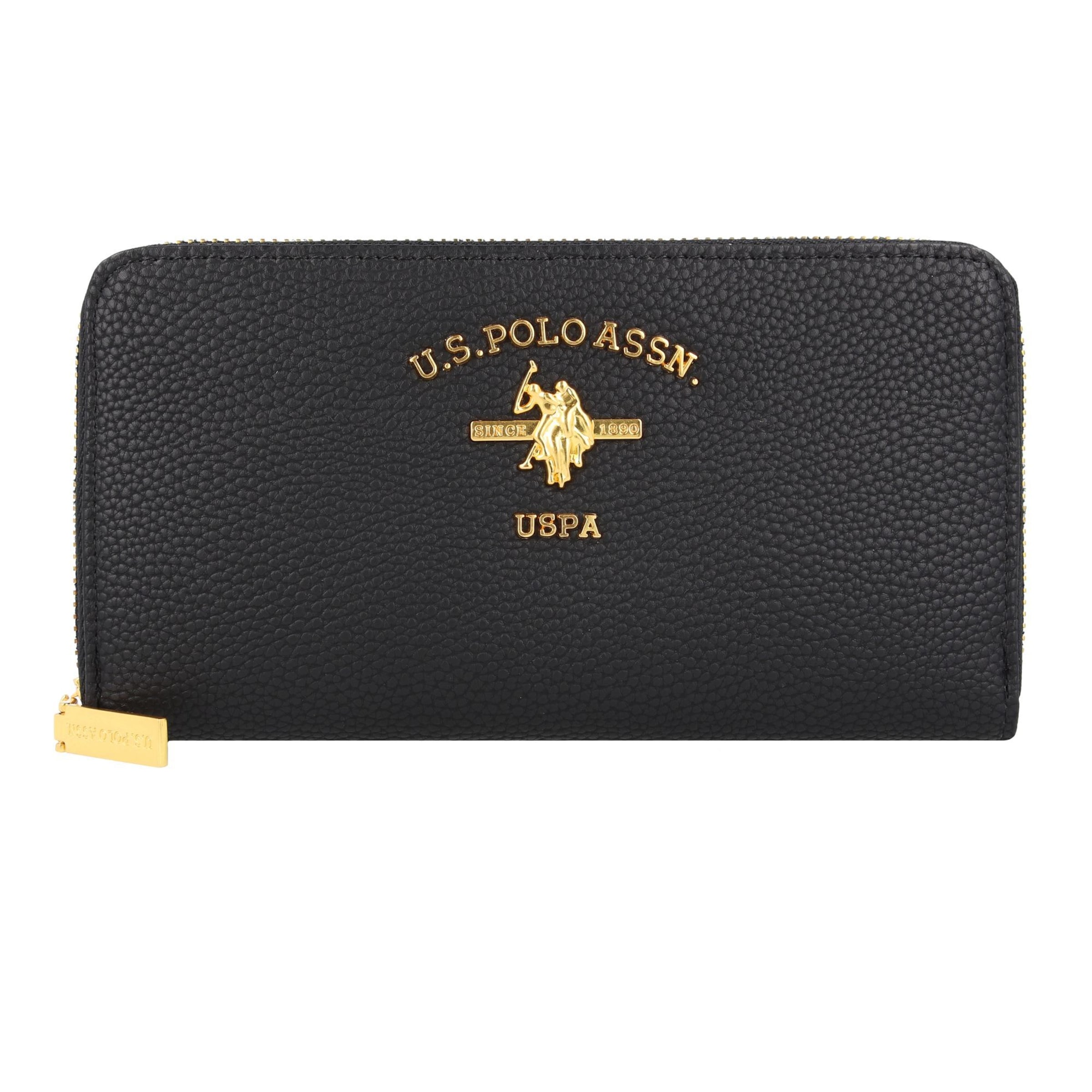 Porte-monnaies 'Stanford' U.S. POLO ASSN. en noir : devant