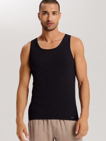 Hanro Tanktop ' Cotton Essentials ' in Schwarz: Vorderseite