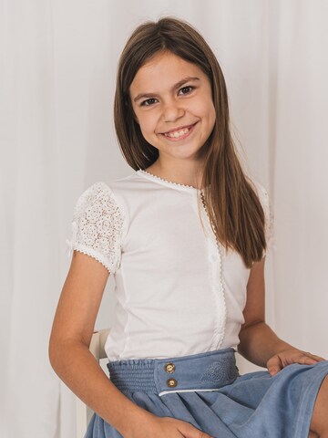 Mogo Shirt 'Zuckerhütl'‌‌‌‌‌ in Weiß