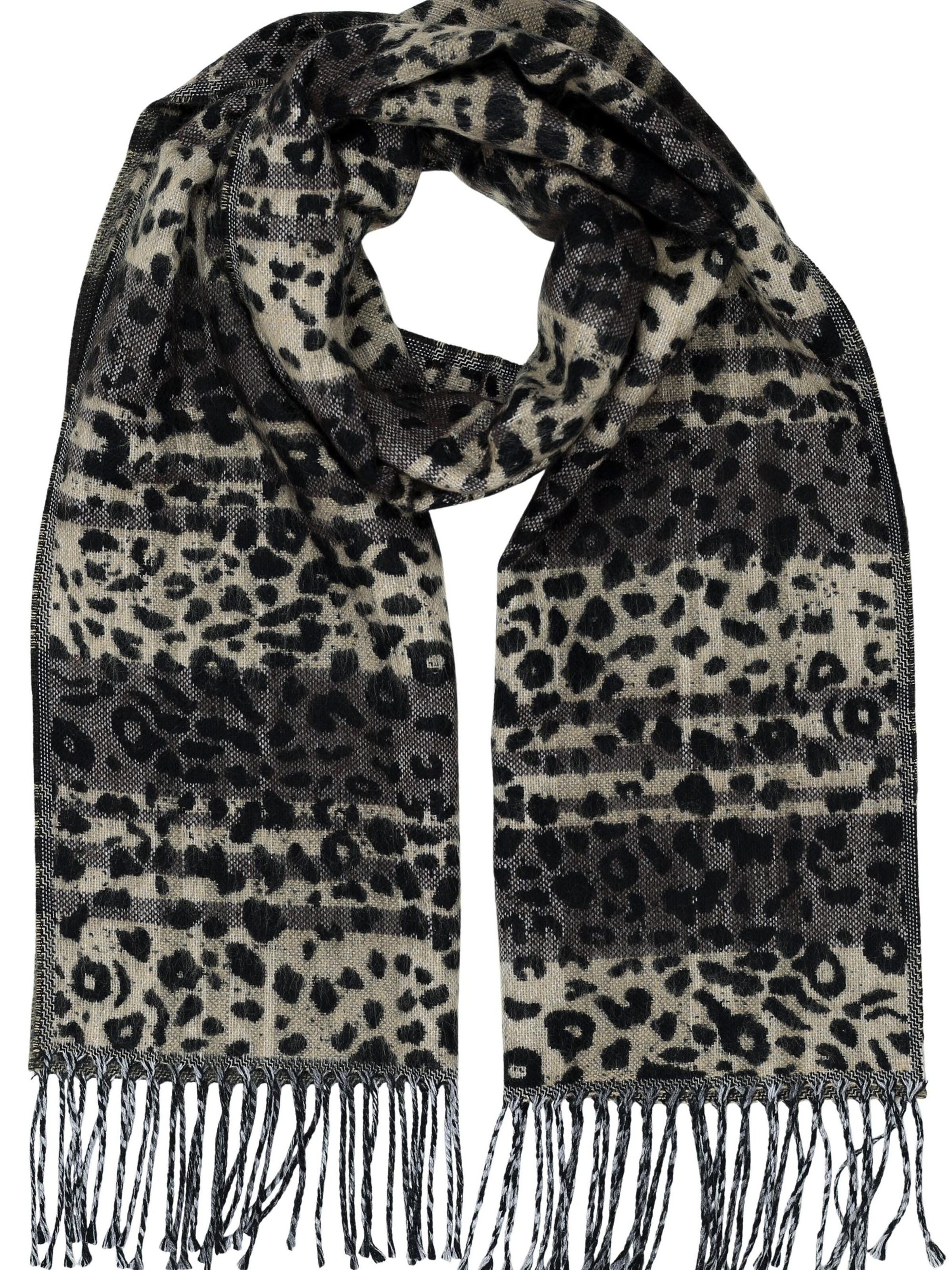 COLLEZIONE ALESSANDRO Scarf 'Leo' in Brown: front