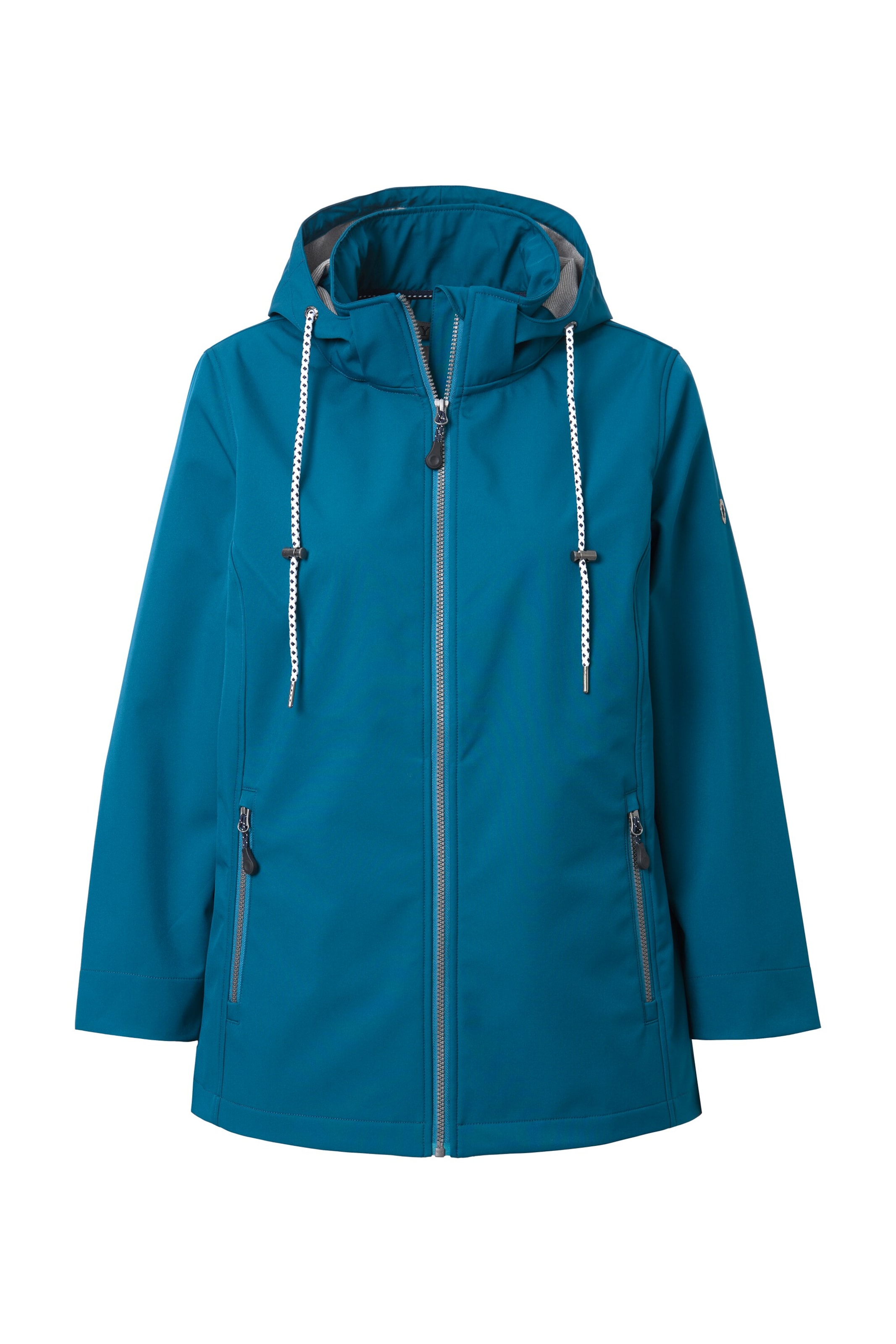 Ulla Popken Tussenjas in Blauw: voorkant