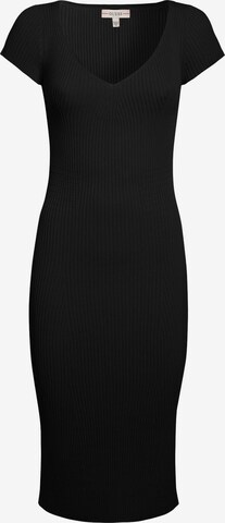 melns GUESS Adīta kleita: no priekšpuses