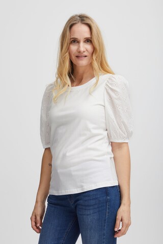 Fransa Shirt 'Mae' in Wit: voorkant
