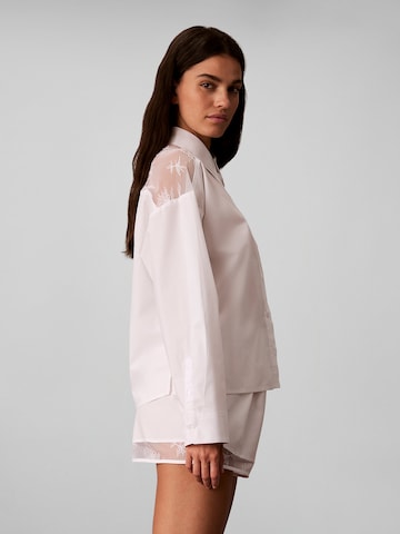 Calvin Klein Schlafshirt in Weiß